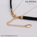 43631 best women necklace fashion simple 18k ruby diamond pendant gold plated lariat necklace